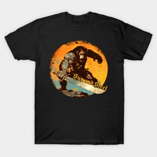 Sun And Steel Iron Maiden monkey T-Shirt